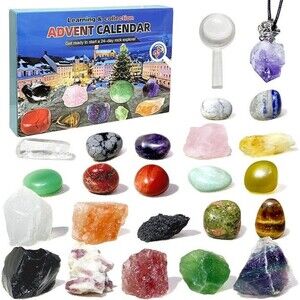Advent Calendar 2023-24 Days of Rocks, Christmas Countdown Calendar, Minerals, G